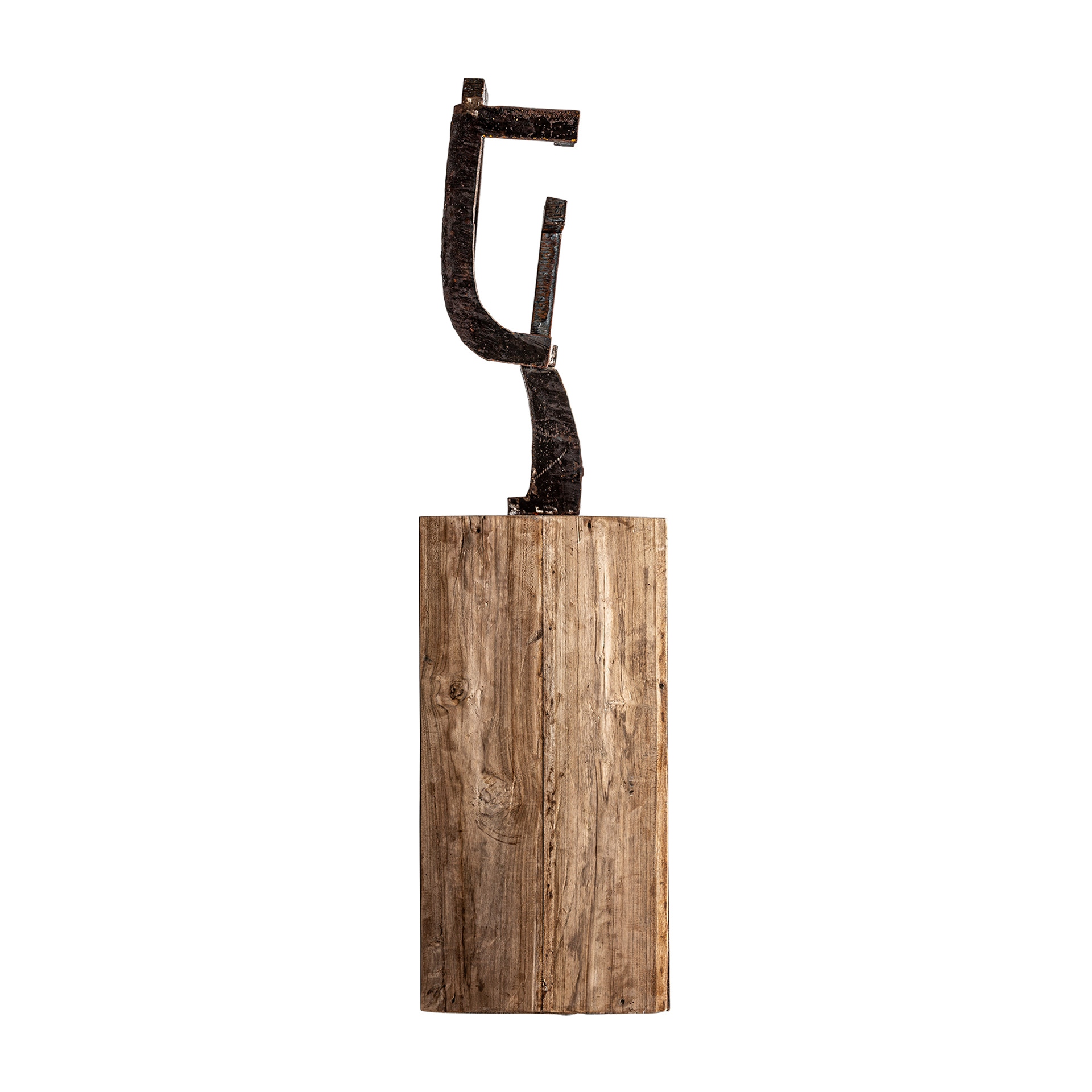 ESCULTURA HIERRO MADERA
