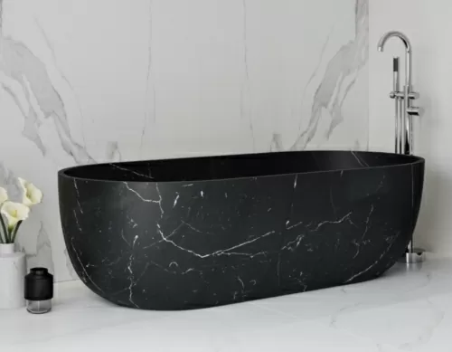 BAÑERA MÁRMOL NEGRO
