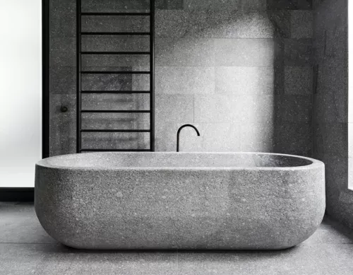 BAÑERA PIEDRA GRIS