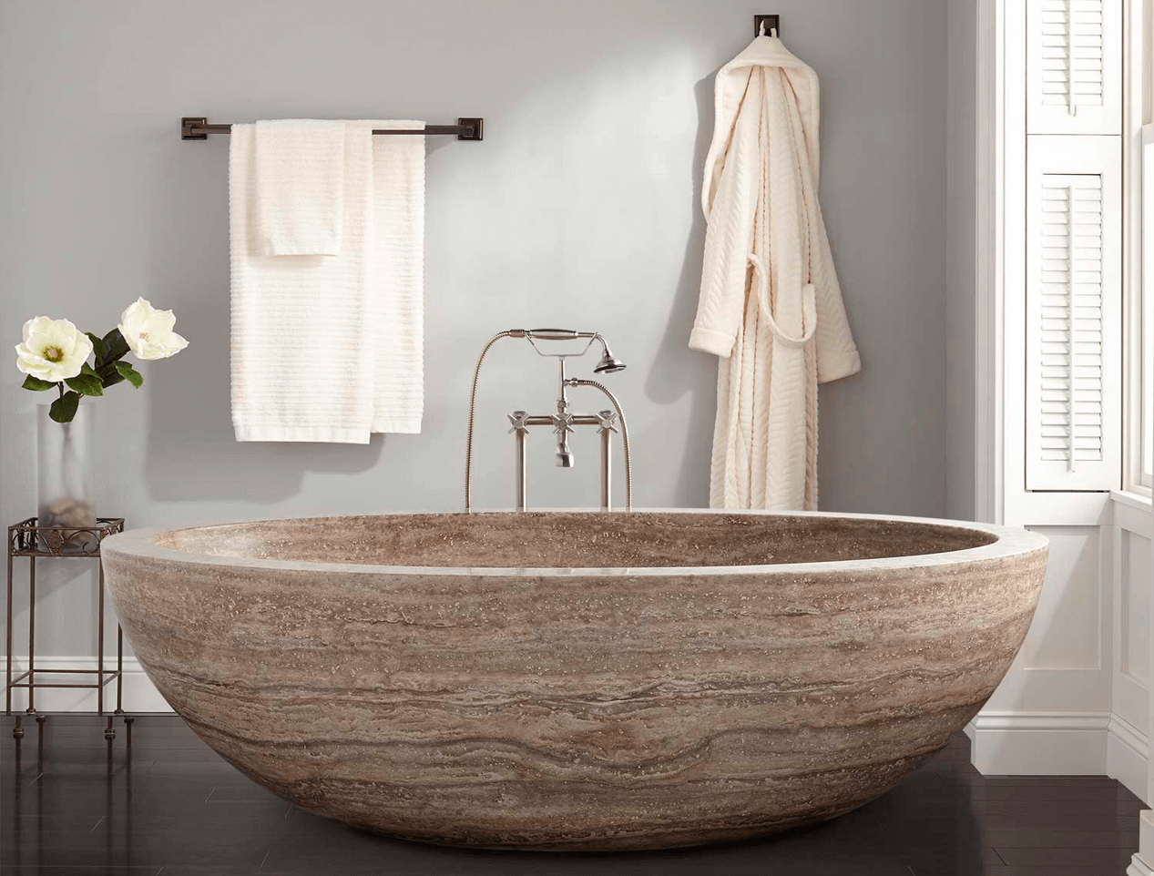 BAÑERA TRAVERTINO