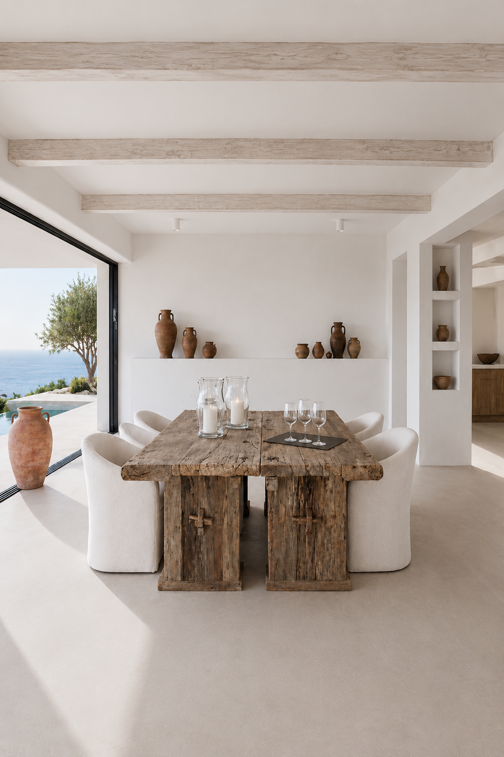 MESA DE COMEDOR DIVISIBLE MADERA SAVIA