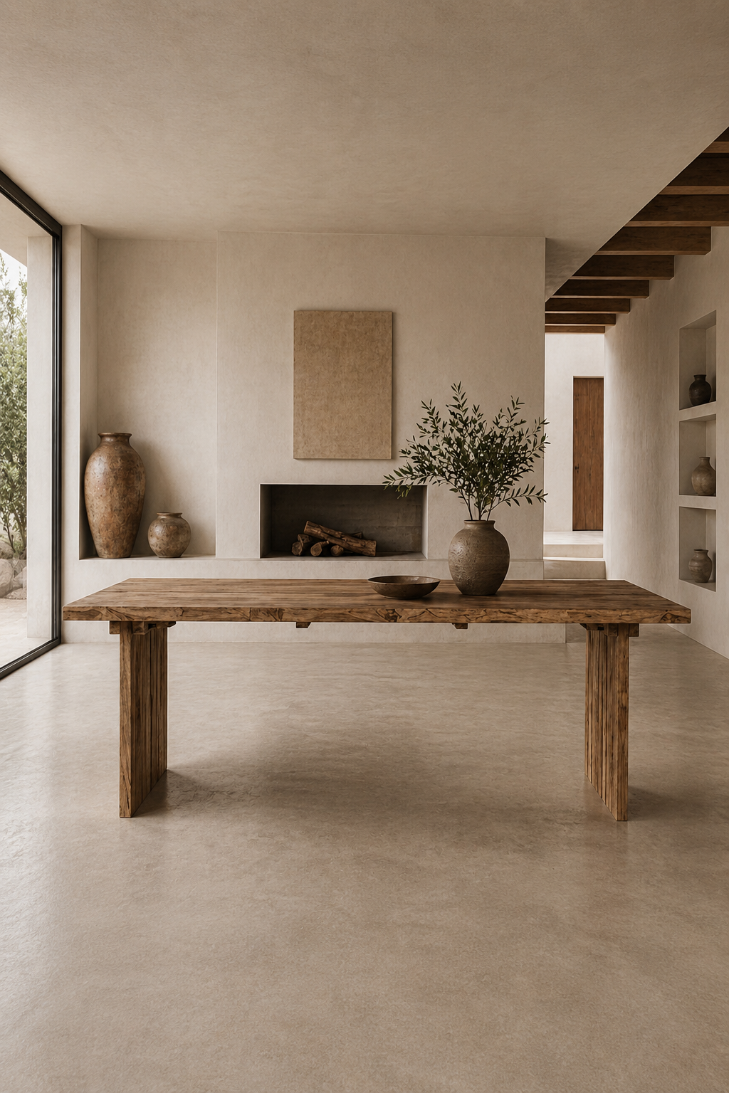 MESA DE COMEDOR MADERA ARTESANALES OMAHA