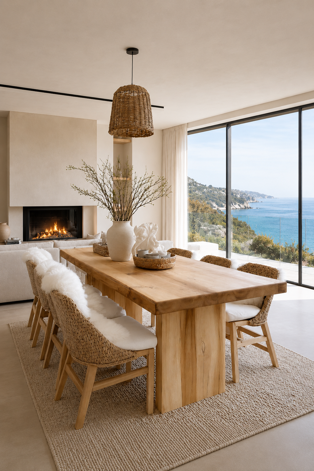 MESA DE COMEDOR MADERA NATURAL NATURE