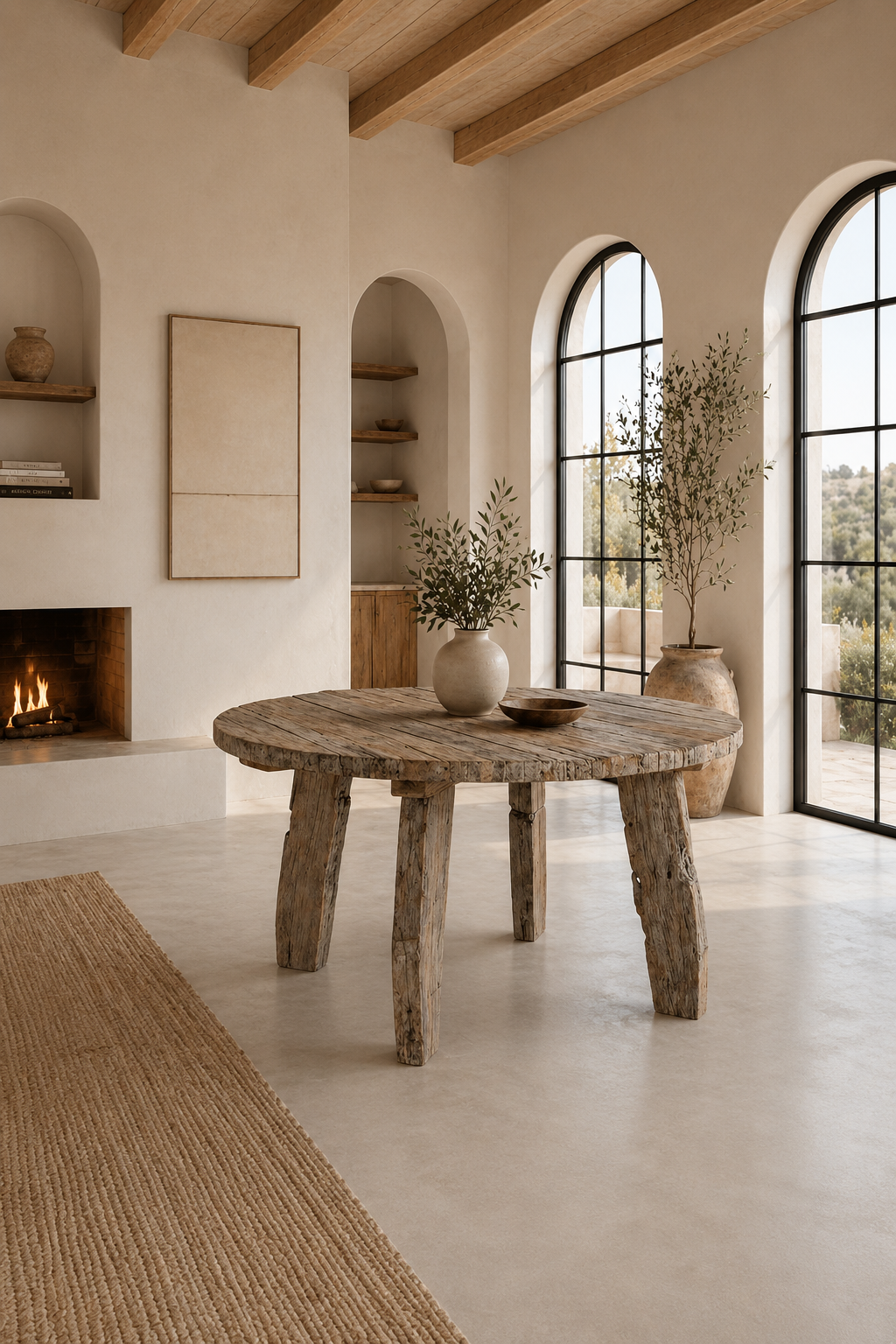 MESA DE COMEDOR MADERA MACIZA HASSI